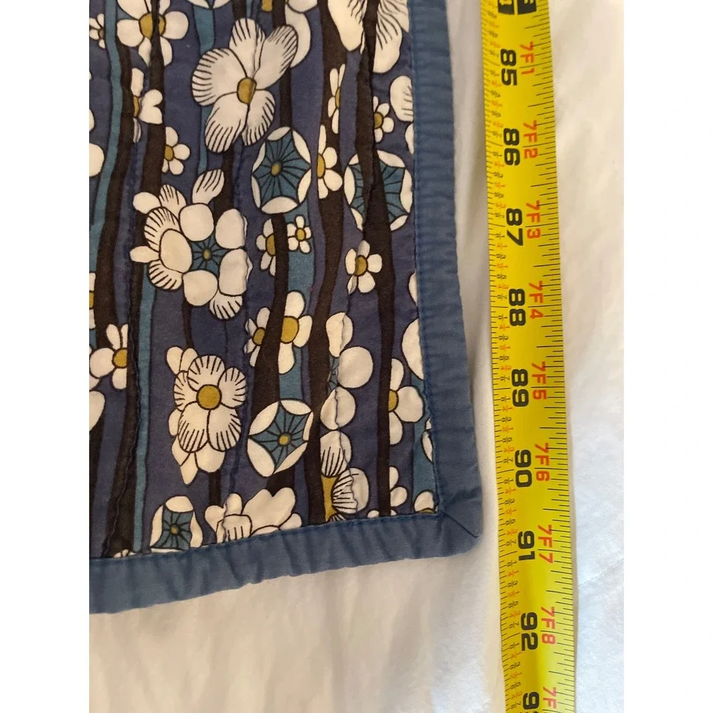 Liberty of London X Target Floral Quilted Coverlet Full/Queen Blue Reversible